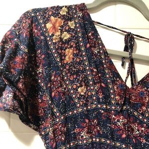 Summer floral maxi dress